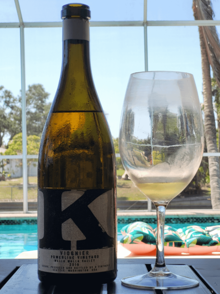 K vintners Viognier Powerline Vineyard Viognier 2016