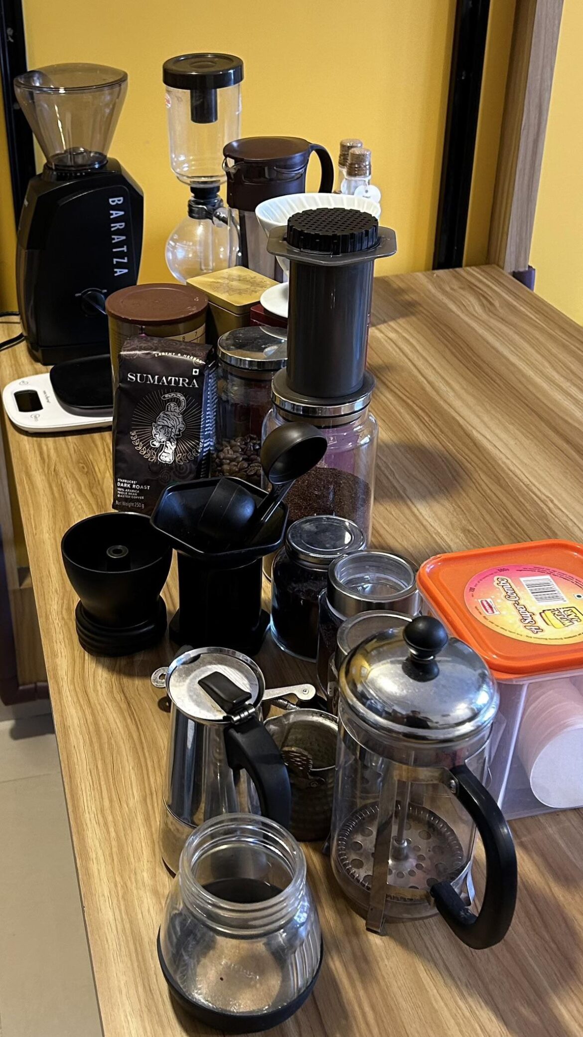 My coffee apparatus.