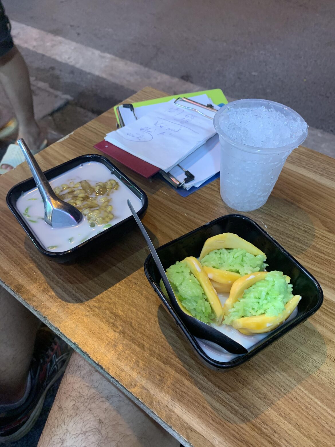 Vietnamese desserts in the Old Quarter of Hanoi, Vietnam