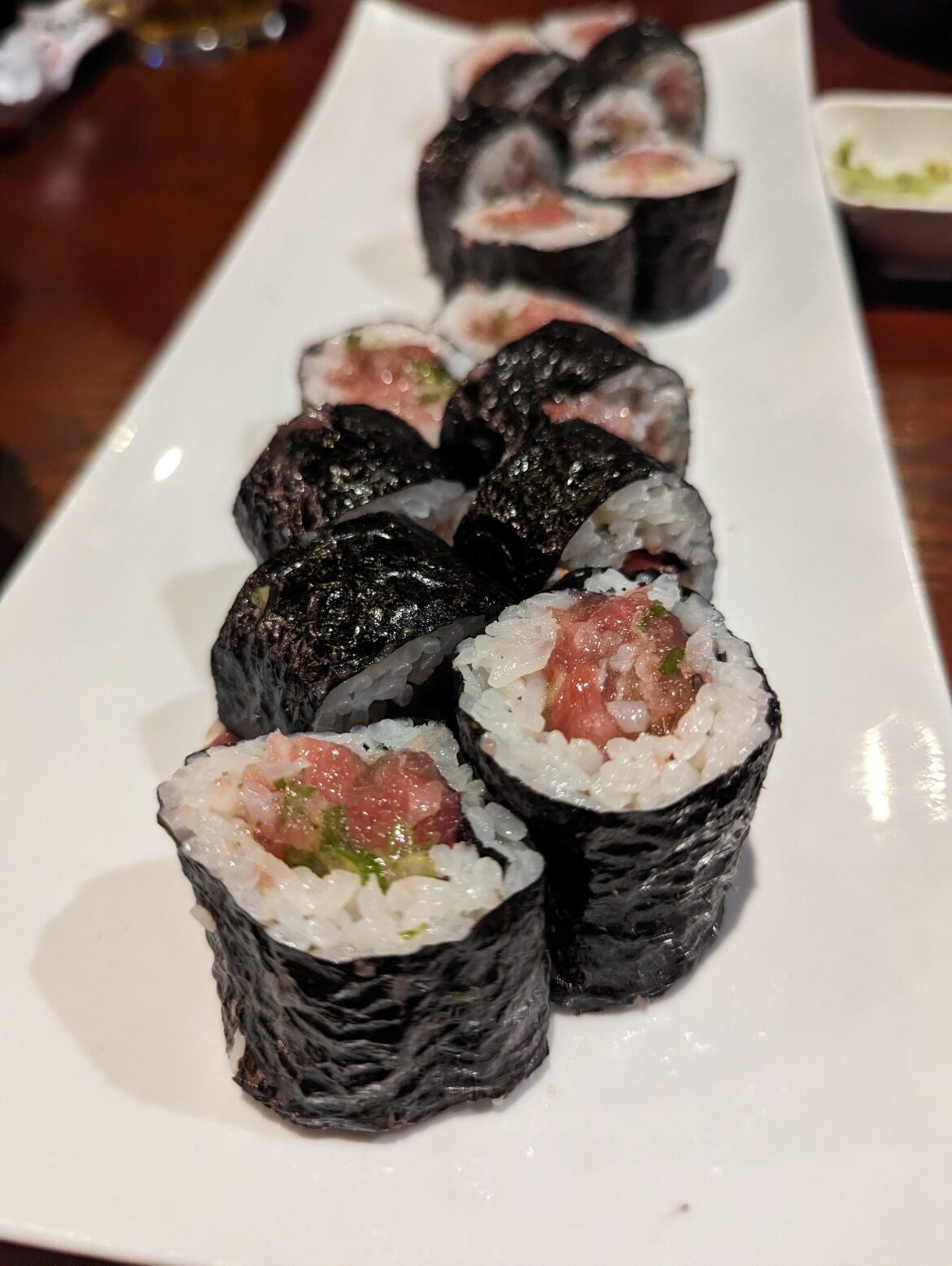 Negi Toro rolls. Simple, but it's my favorite.