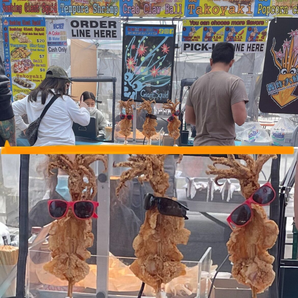 Bombing Giant Squid at 626 Night Market Mini (Santa Monica, CA)