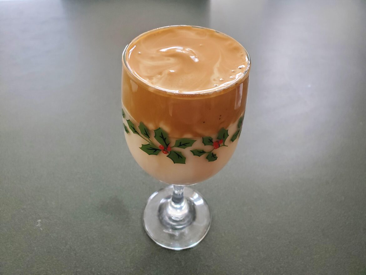 I made Dalgona (aka whipped) coffee for the first time today