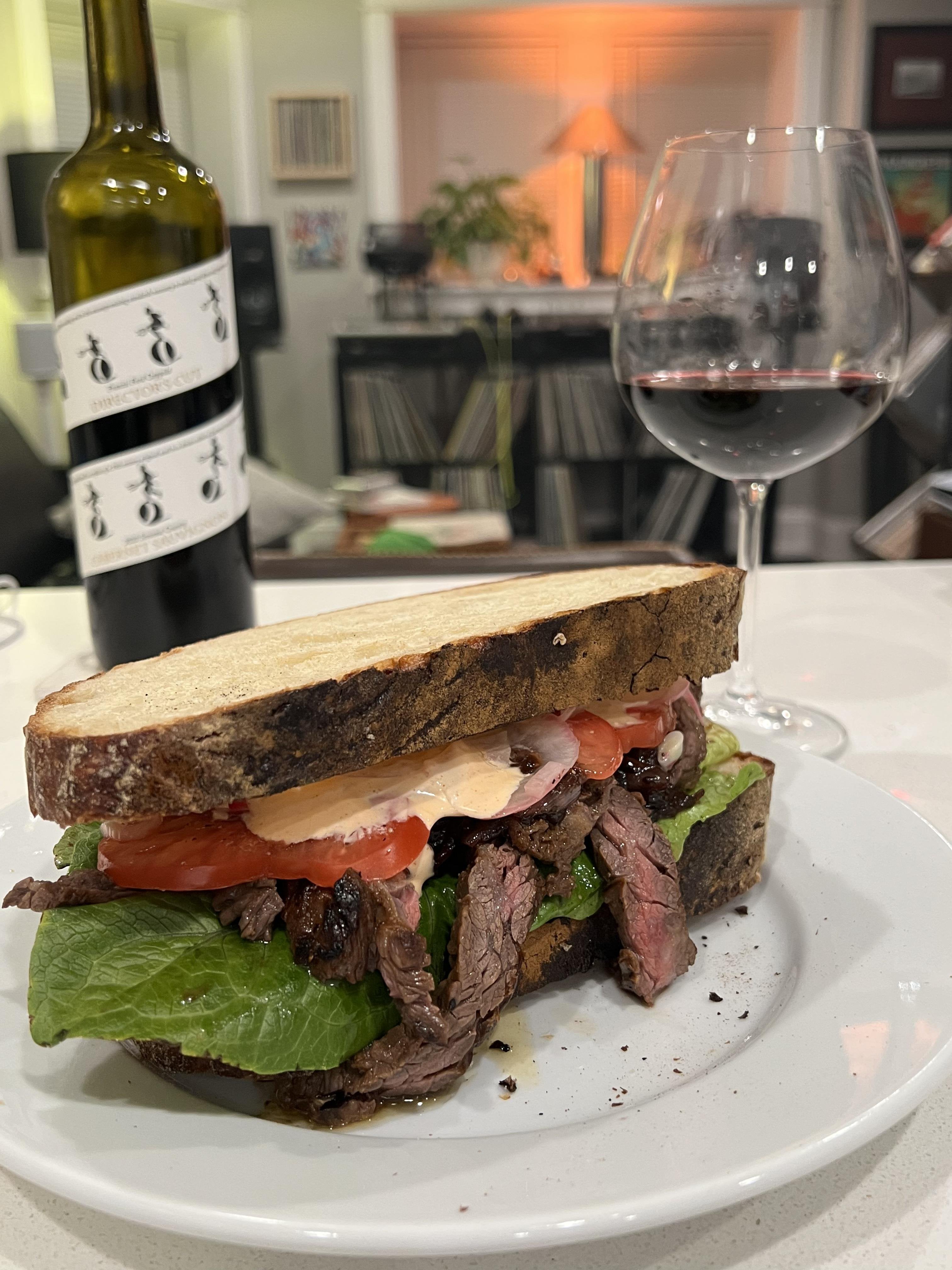 How do we feel about skirt steak sandwiches? Dining and Cooking