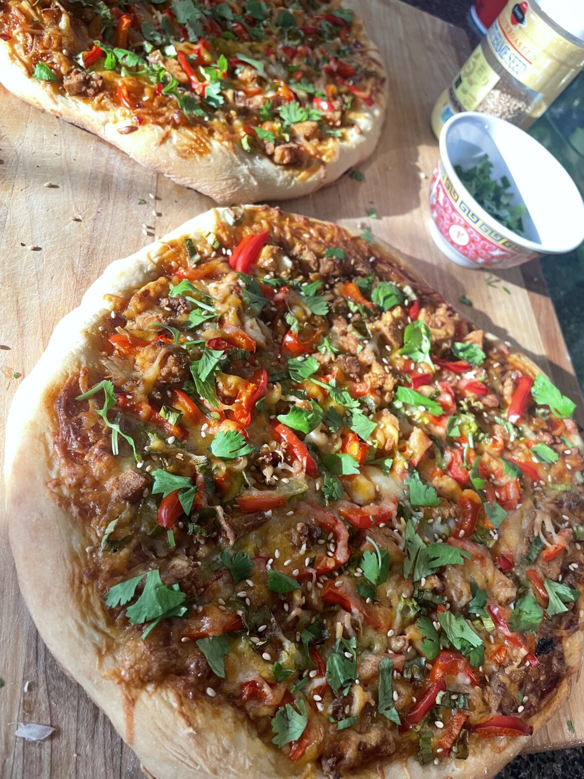 Thai BBQ Pizza with Tofu