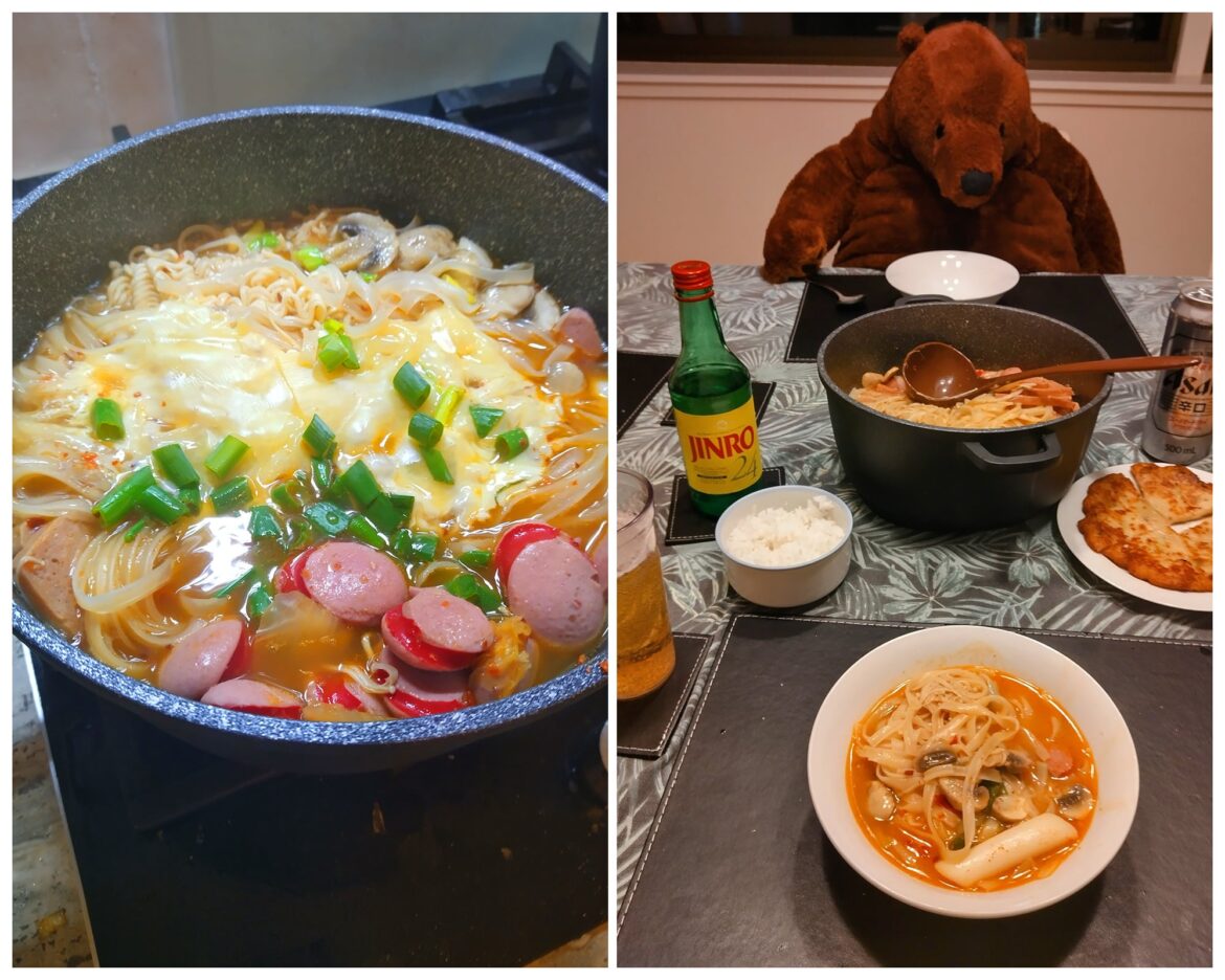 Took inspiration from all the Budae Jjigae posts to try it myself