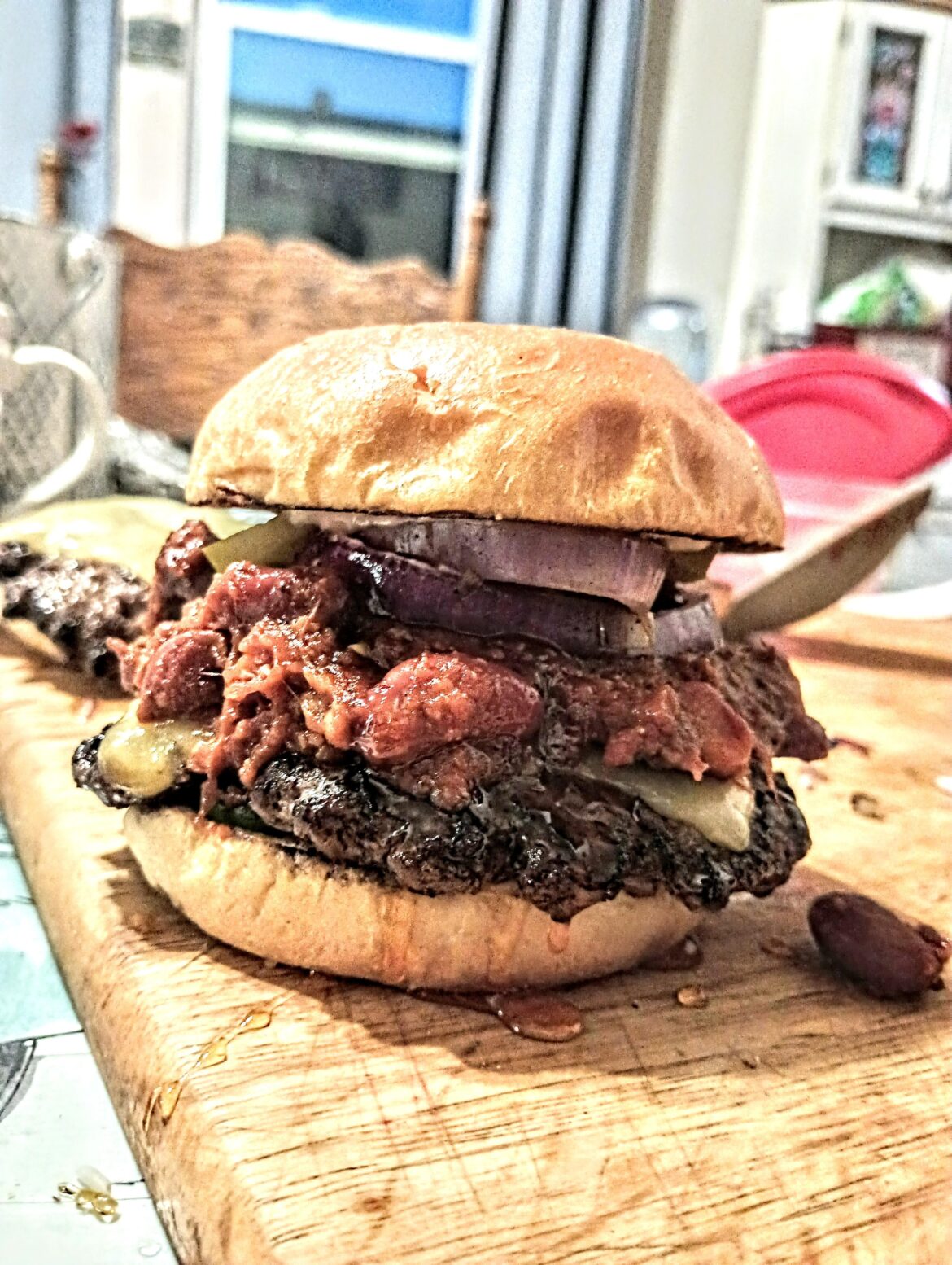 Hot honey Chili cheese smash.