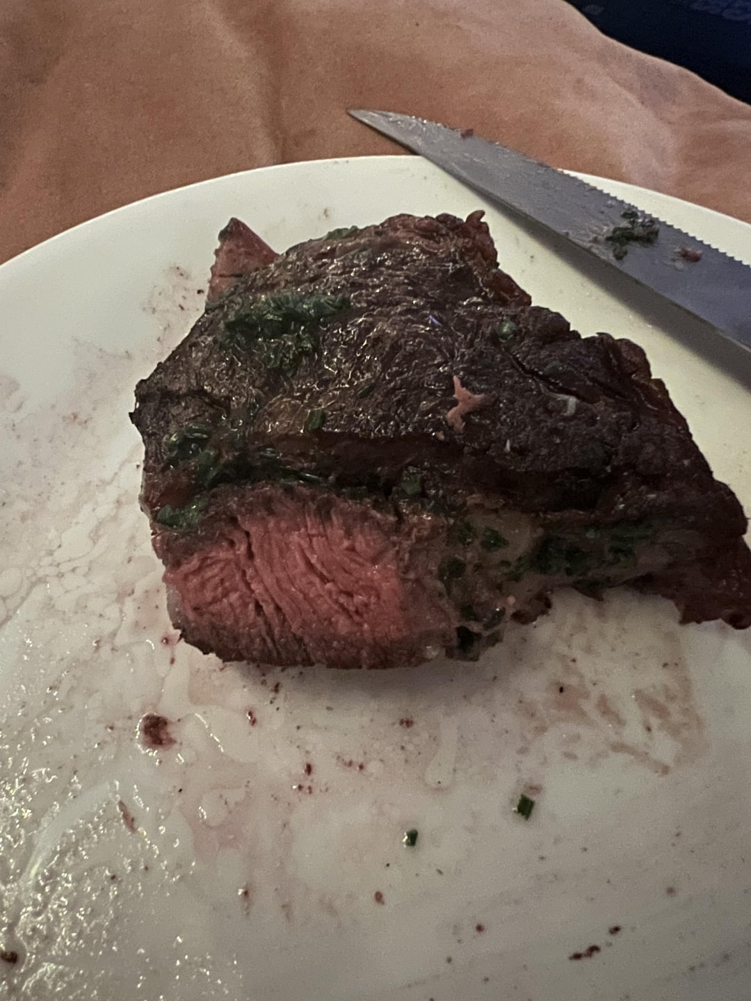 Ribeyes from Costco with a chive compound butter Dining and Cooking