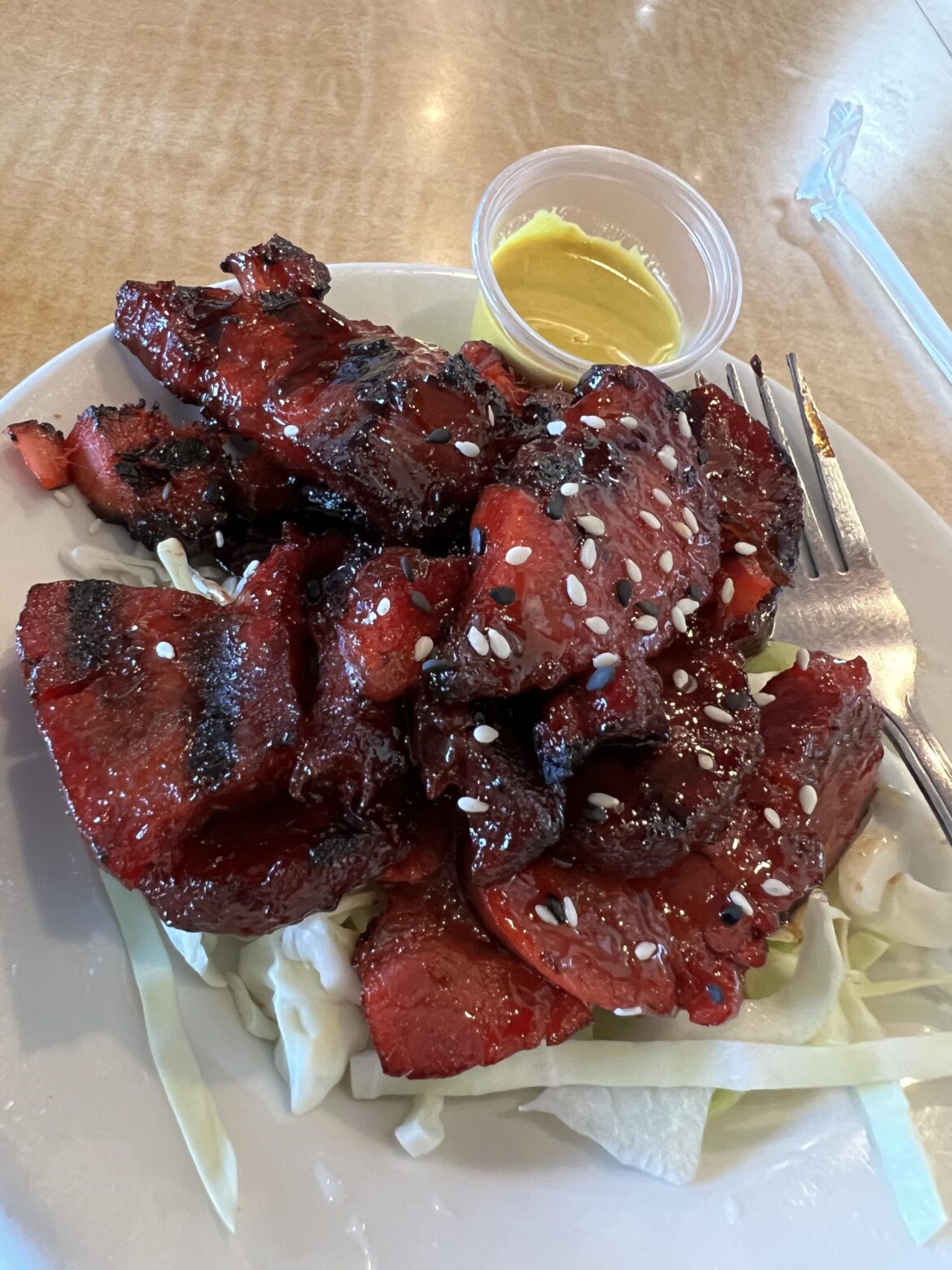 The Honey BBQ Pork at City Wok is so good.