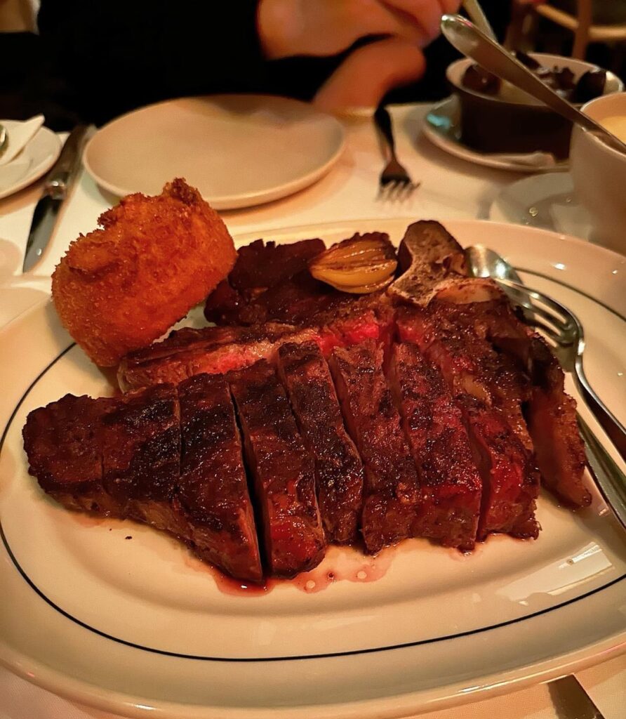 Dinner at Jeffrey’s, best steakhouse in Austin, TX
