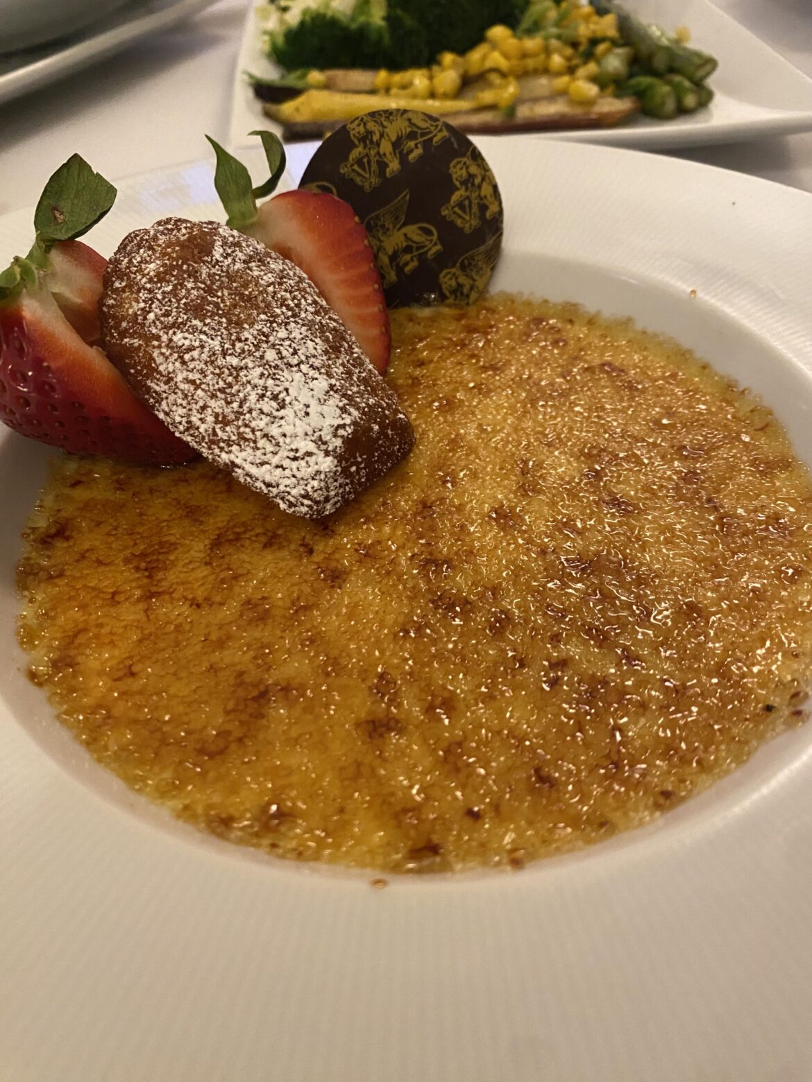 I ate some creme brulee