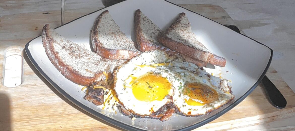 Short-rib hash? Egg on it