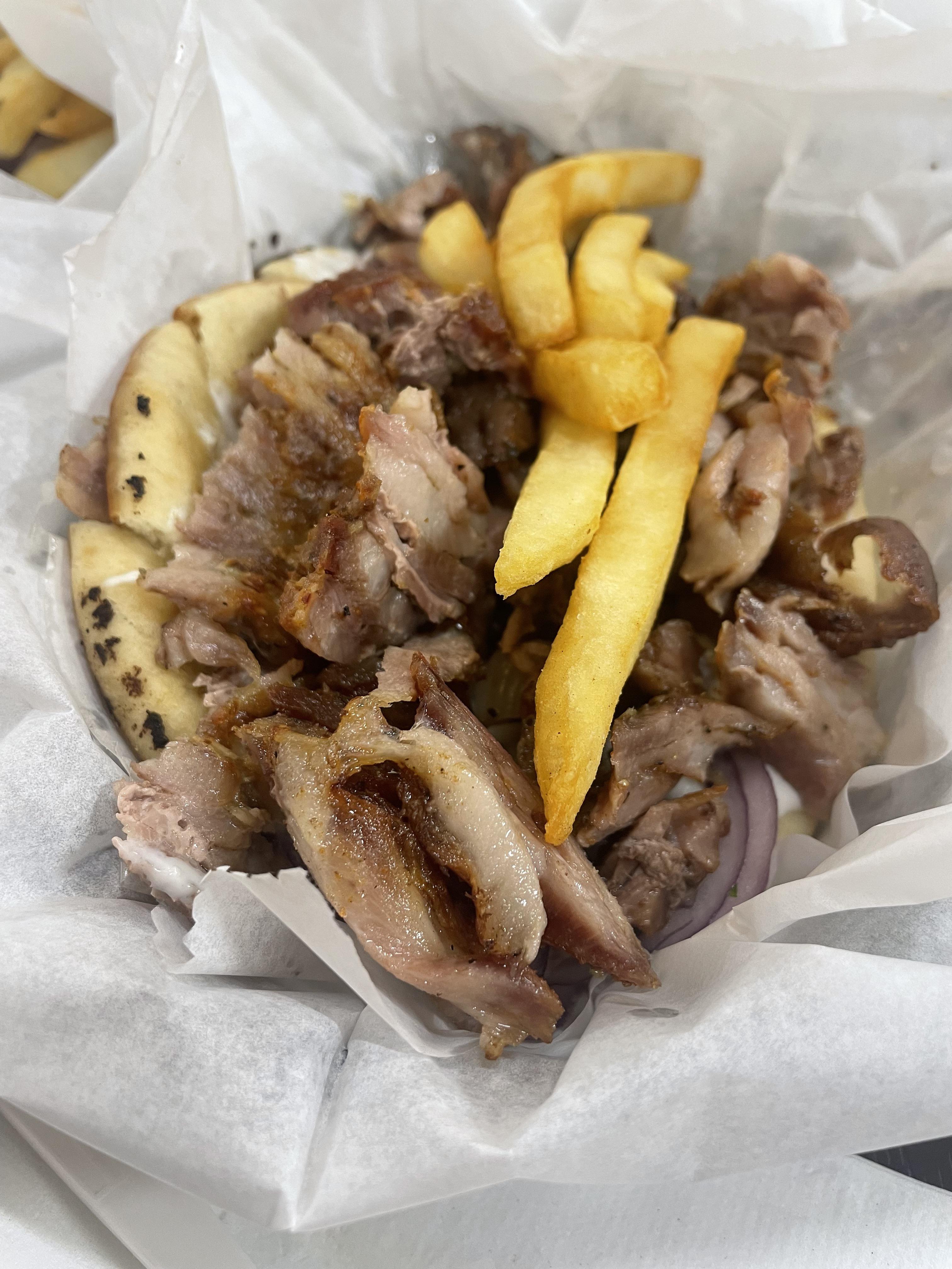 Gyro Charcoal Flame Morton Grove Dining and Cooking