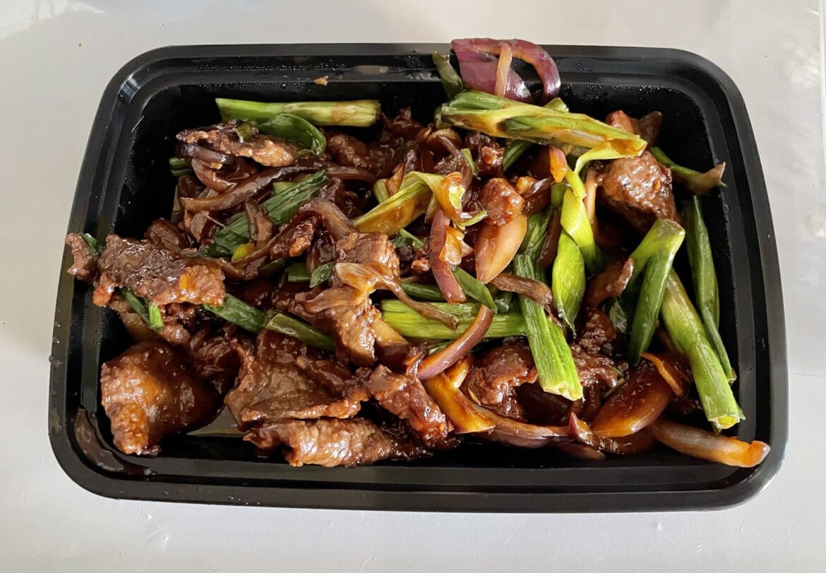 Mongolian Beef from Lotus Dim Sum in Downtown Santa Monica ($22)