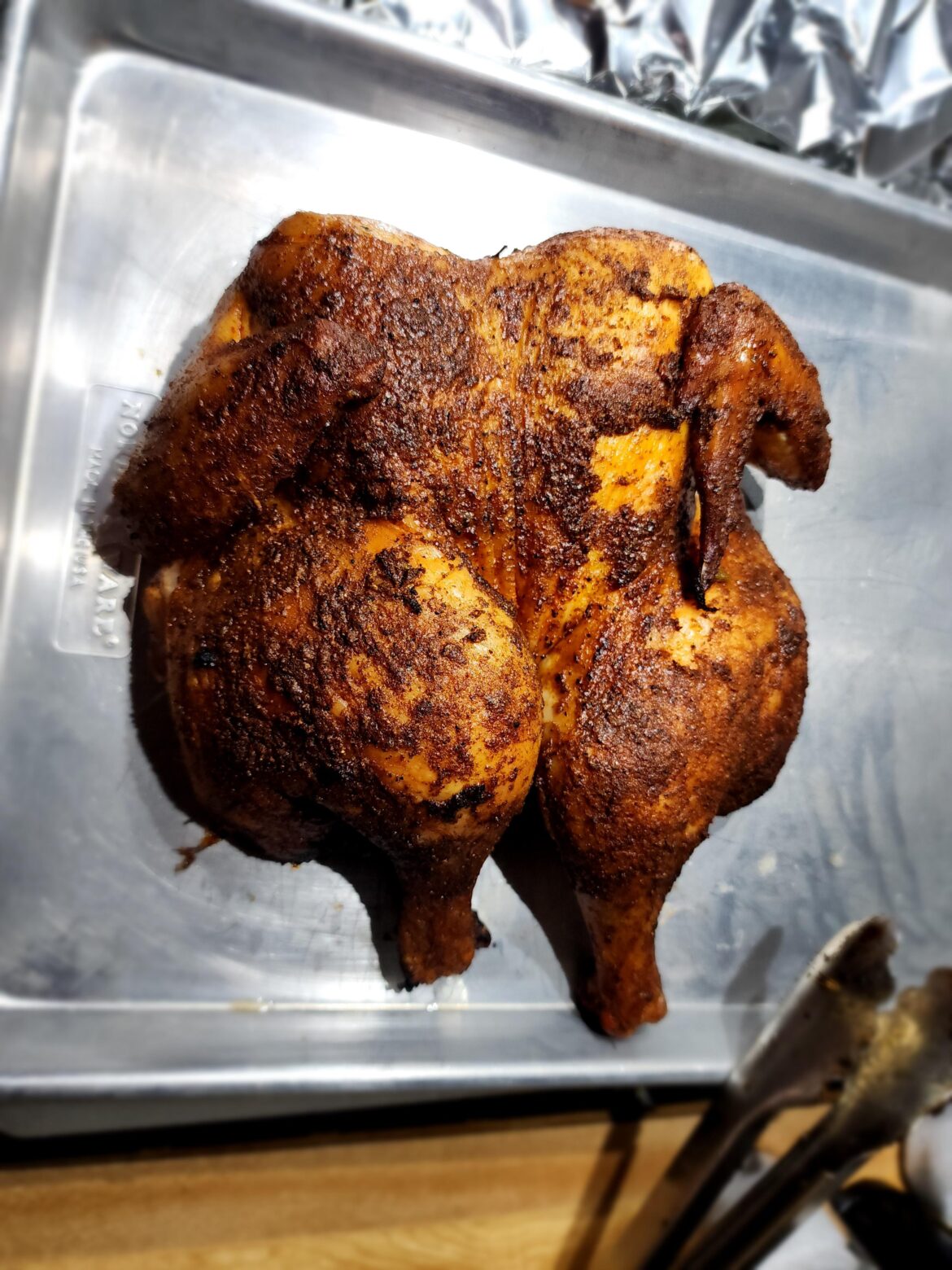 [homemade] BBQ smoked chicken