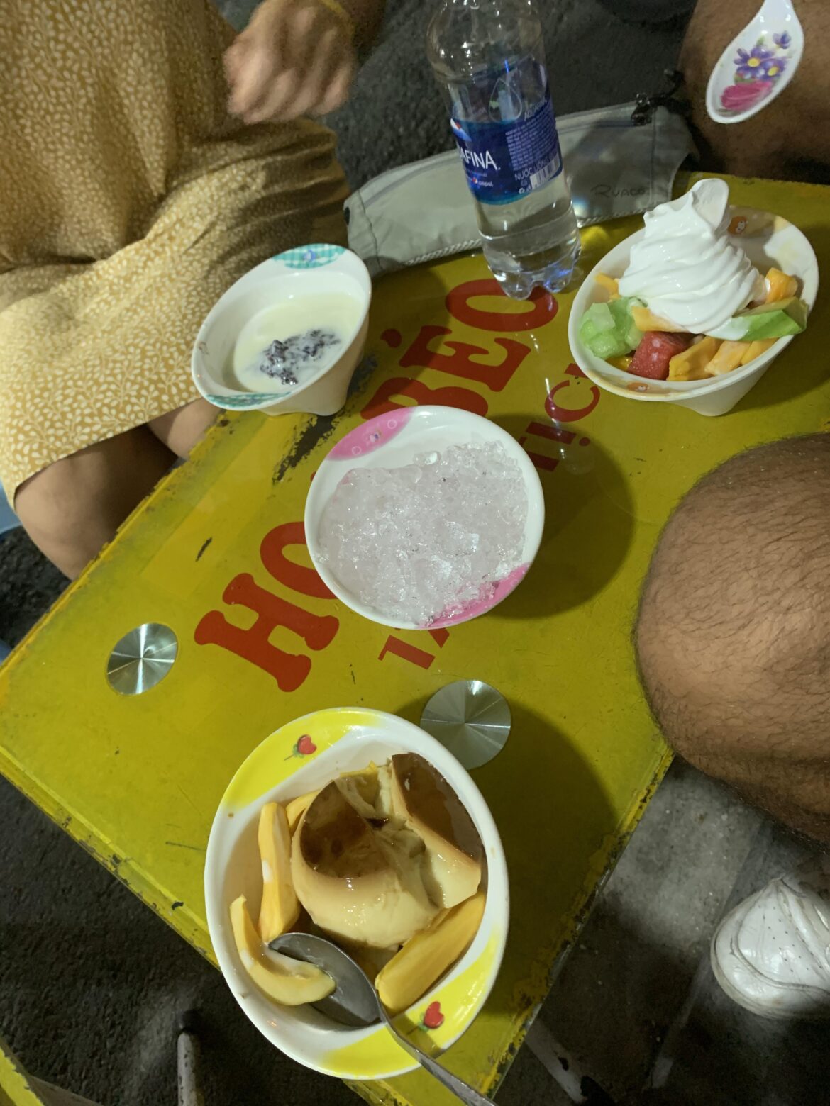Vietnamese desserts in the Old Quarter of Hanoi, Vietnam
