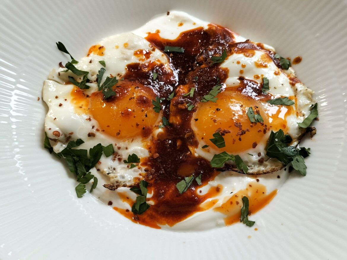 What's better than an egg on top? Two eggs!