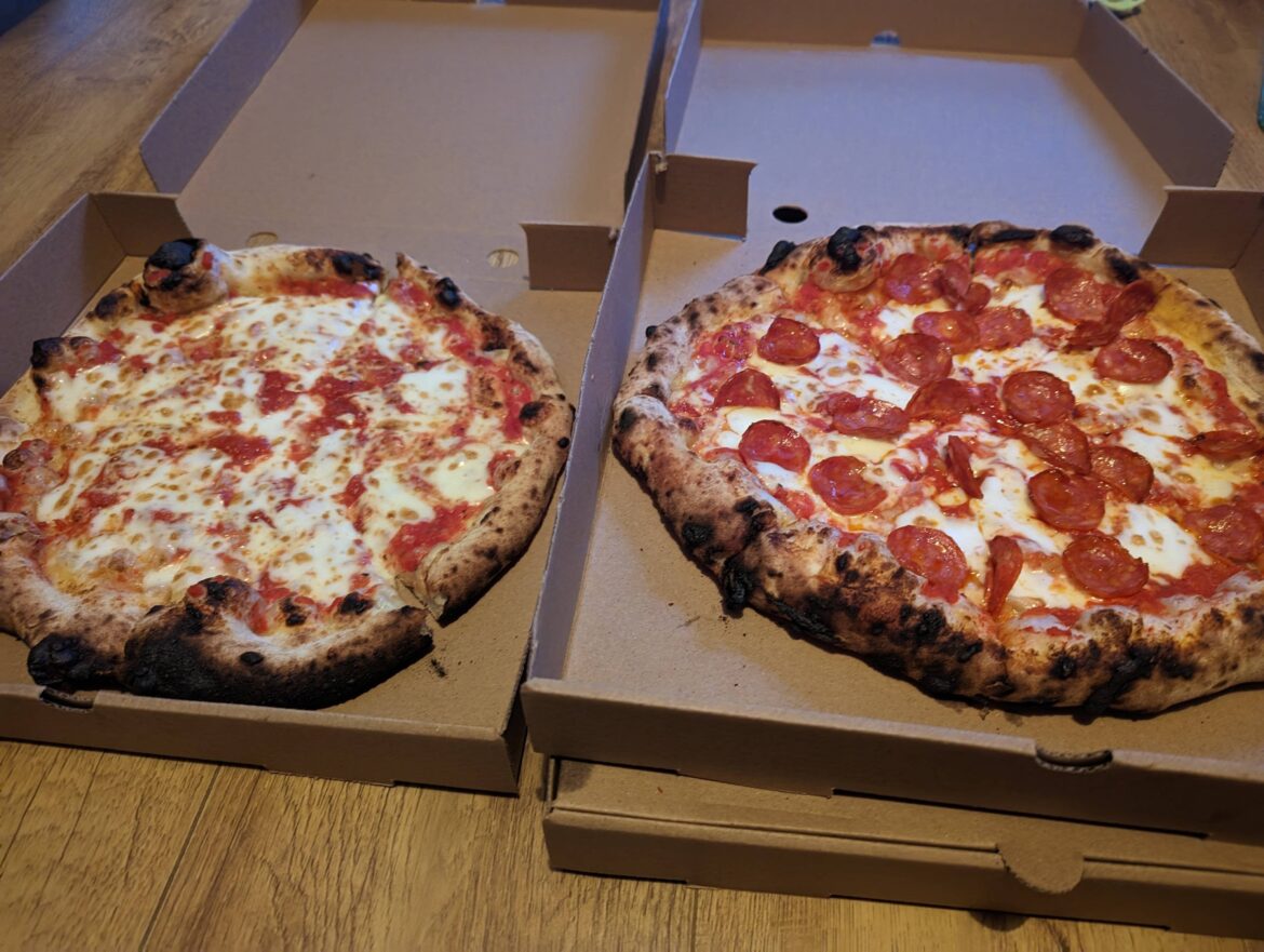 Margherita & Pepperoni from Mr Slice Guy, Preston UK