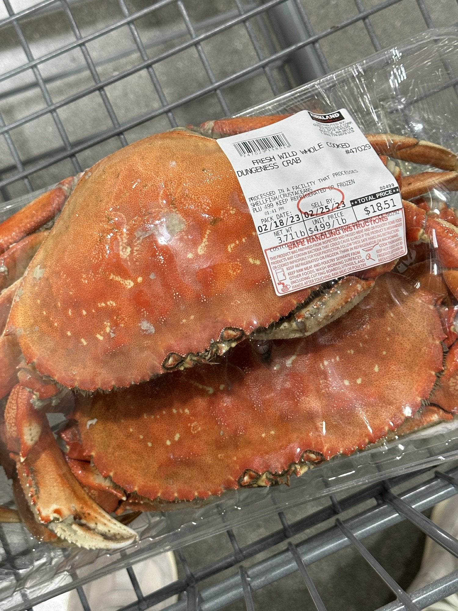 Dungeness Crab is 5 a pound at Costco right now (Got this one at the