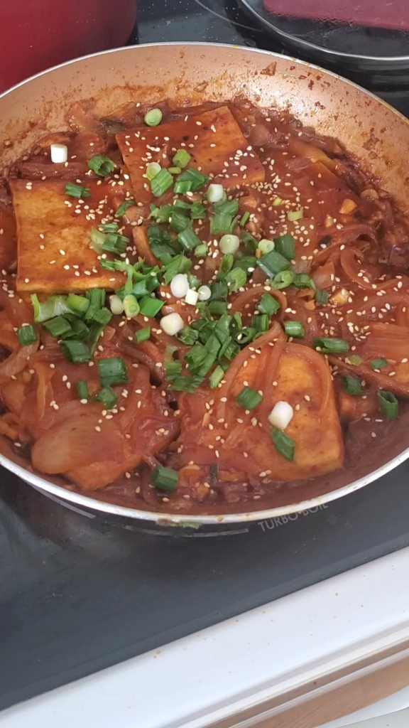 Made Maangchi's spicy braised tofu! (Dubu-jorim: 두부조림)