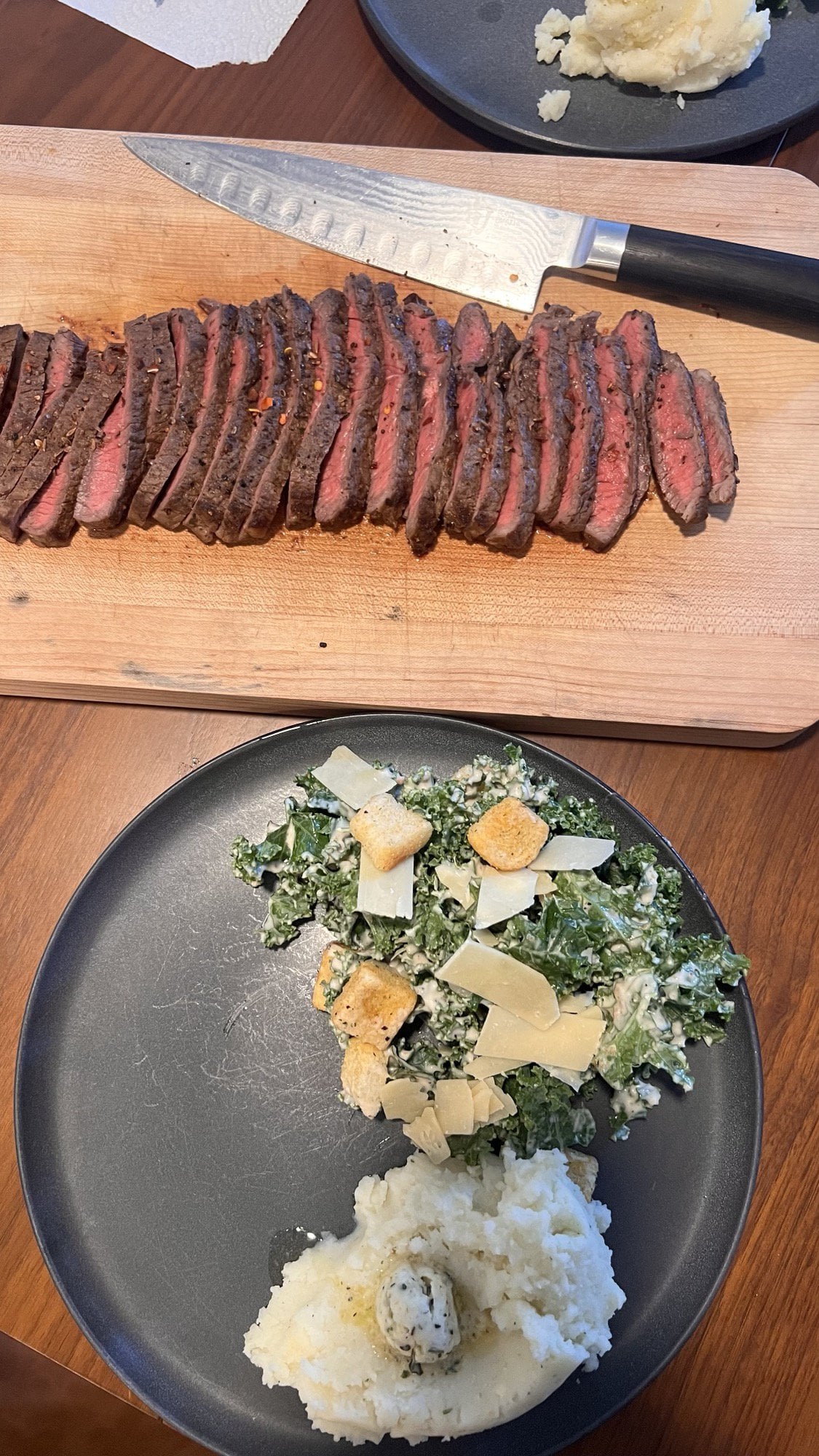 Simple steak dinner for two Dining and Cooking