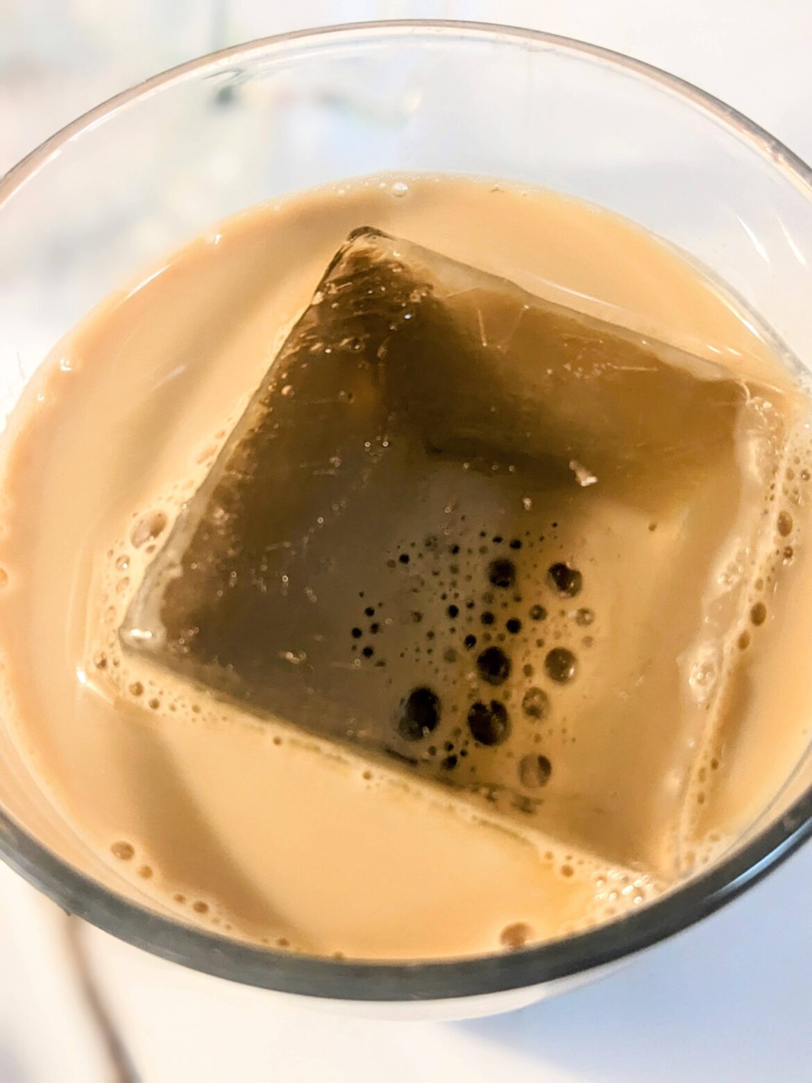 My new clear ice cubes let me see into a dimension beyond