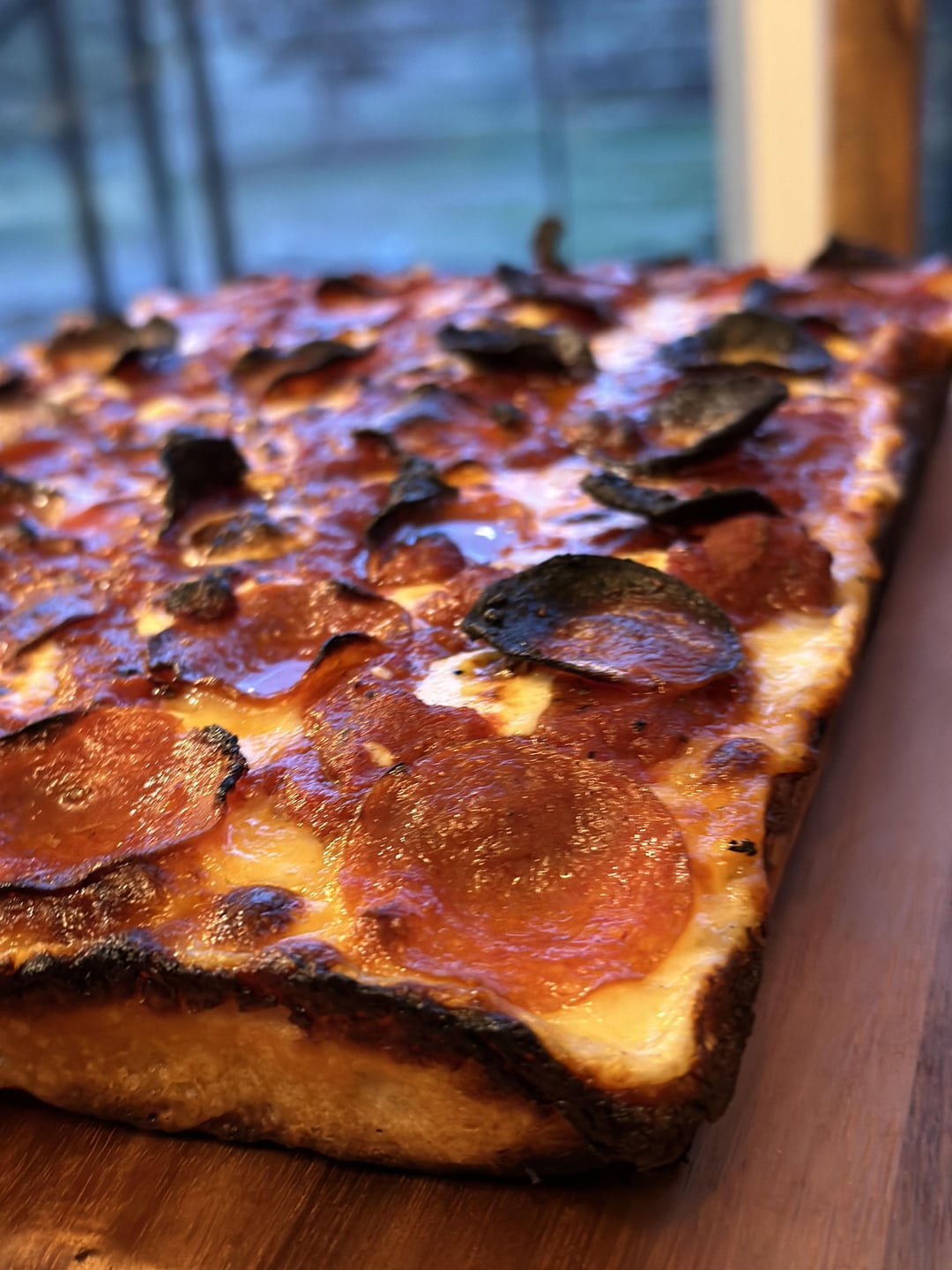 Finally nailed it! Detroit style deep dish. Dining and Cooking