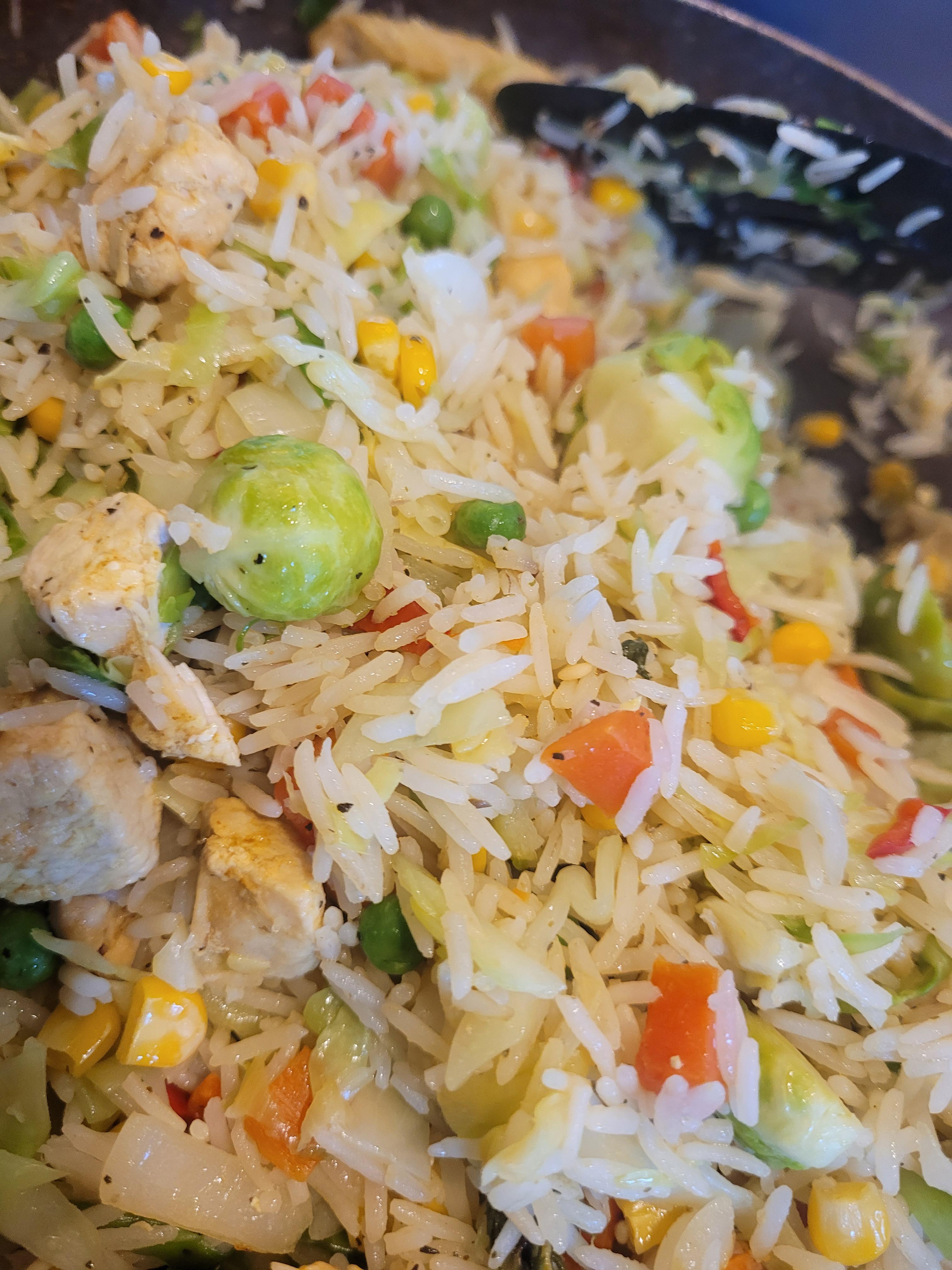 Fried rice with veggies from Lidl. Dining and Cooking