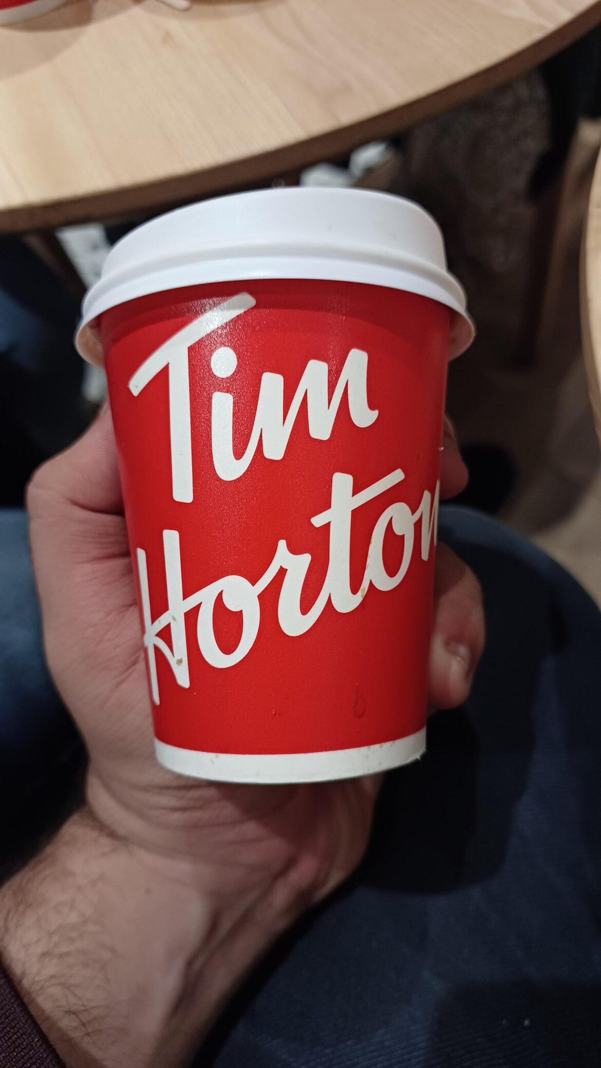 Had the opportunity to go to one of the few Tim Horton's in the country. Quite a lot better than Starbucks to be completely honest.