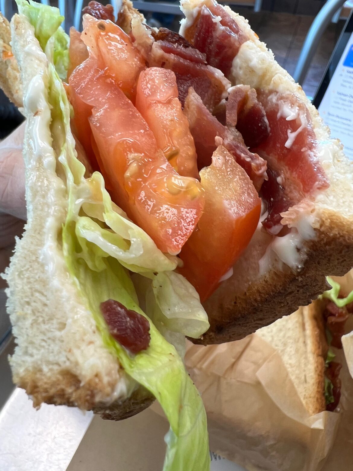 BLT with thick cut bacon at Everest in La Crescenta.