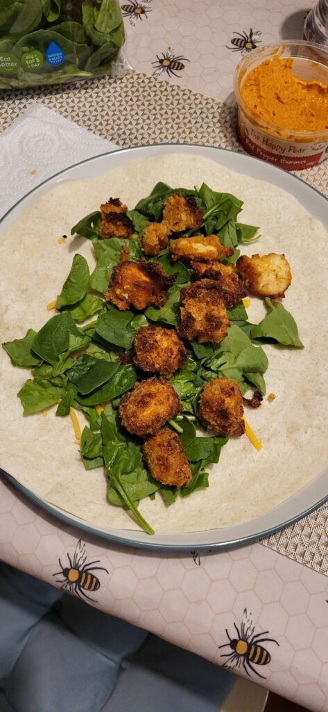 They're not perfect, but I'm so dang proud of my lil halloumi nuggets and had to share