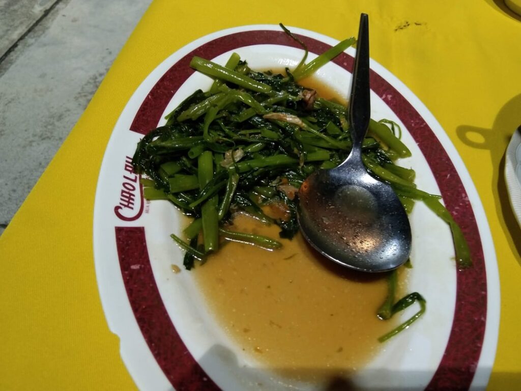 dinner last night Hua Hin Thailand. 1152 baht