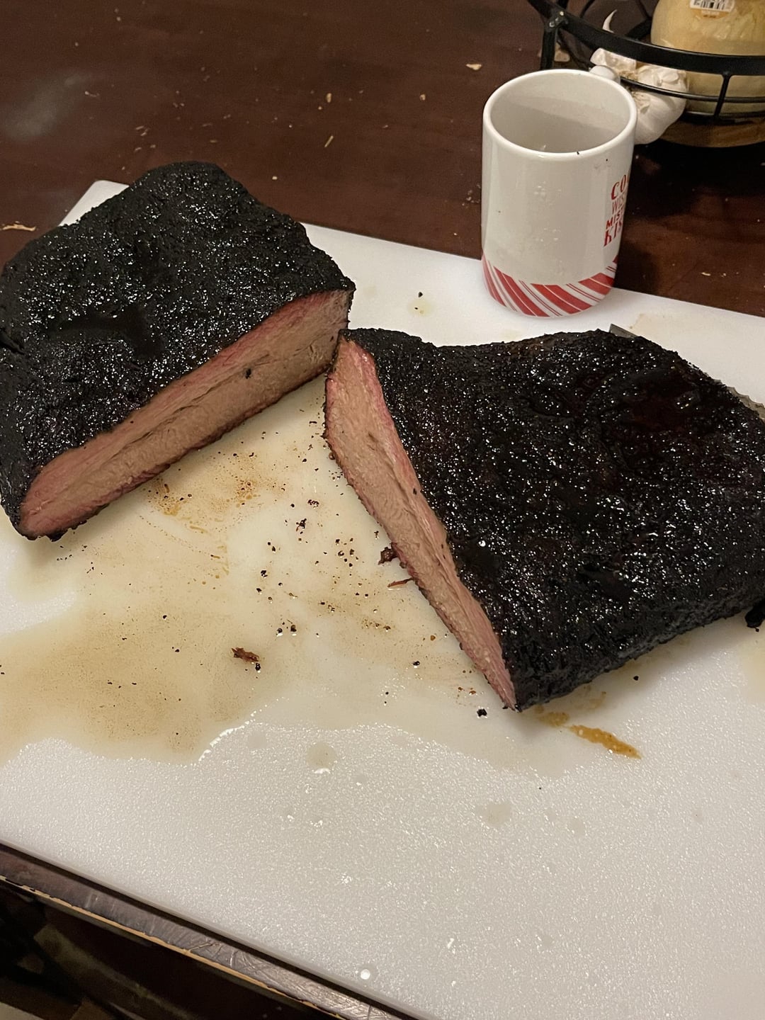 No Wrap Brisket Dining and Cooking