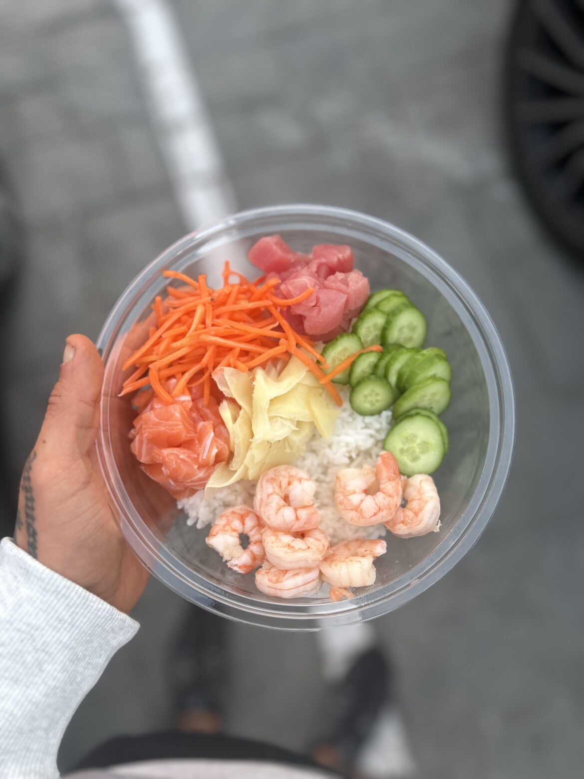 Sea Salt poke. Among some of the best fish quality I’ve had in a poke bowl. Pre sauce btw.