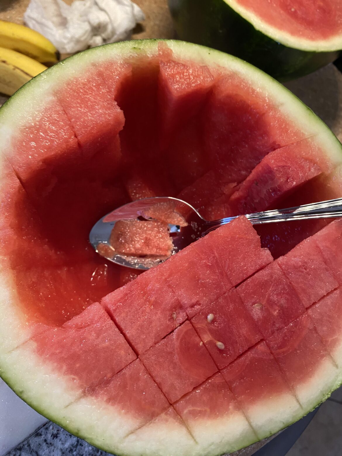 If my watermelon (just bought) is kinda soft/borderline mushy instead of crisp in texture still safe to eat? Color, smell, and taste are normal.