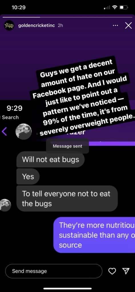 Golden cricket inc is fatphobic