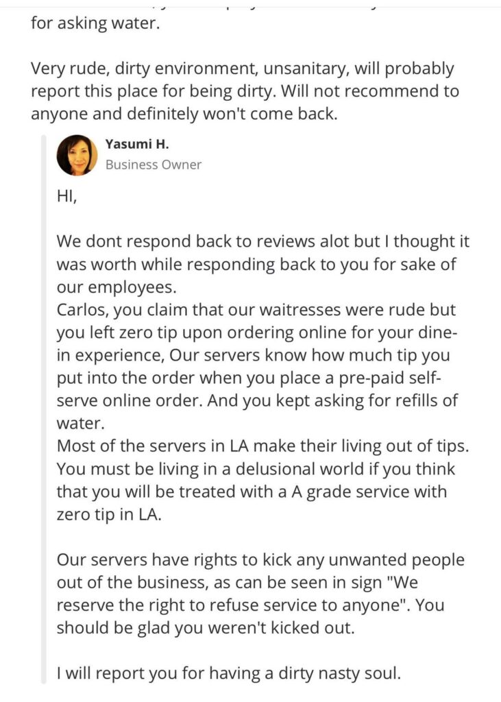 Can we talk about Izakaya Sasaya and mandatory tipping before being served?