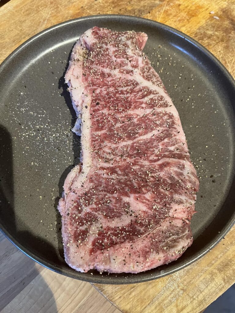 Cooked my first REAL Wagyu steak today.