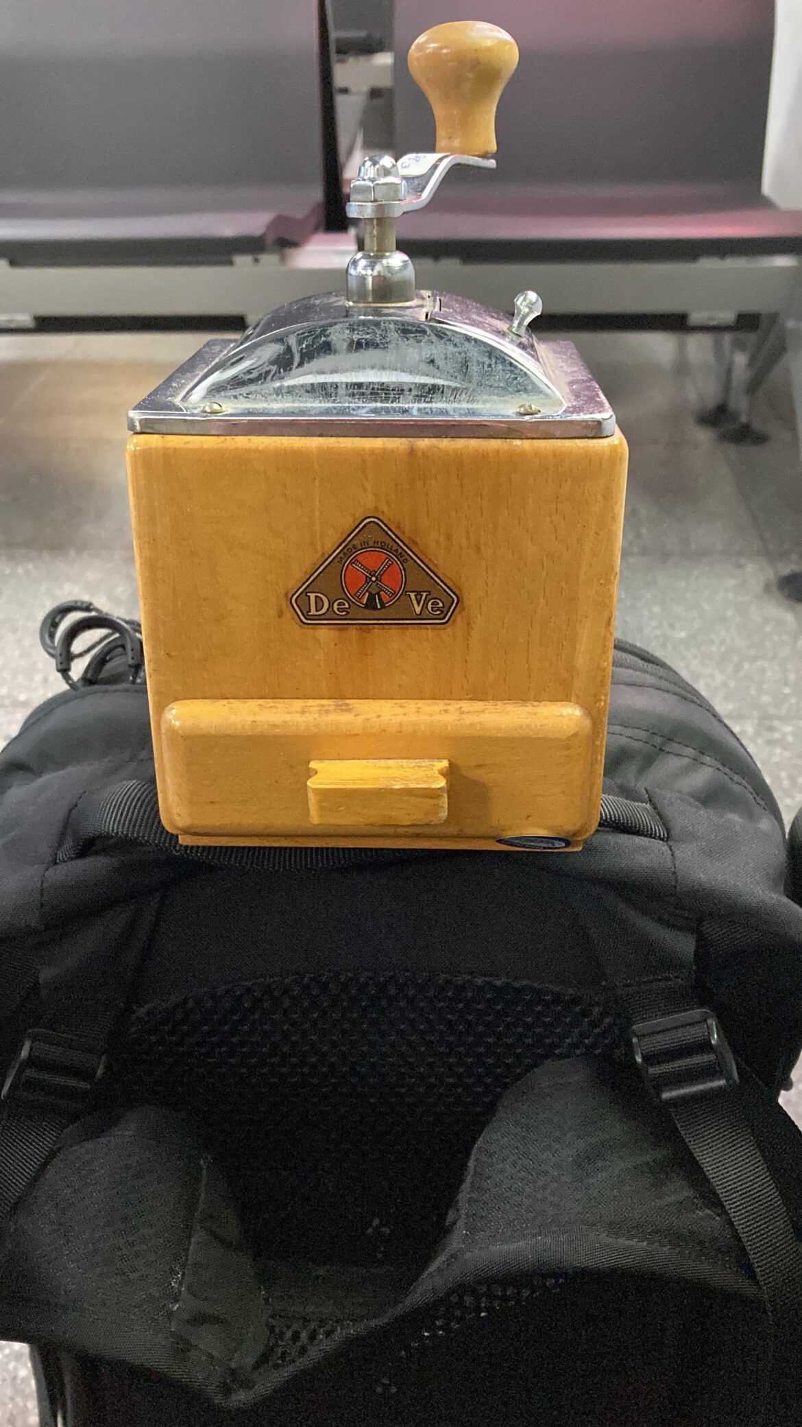 Started drinking coffee in italy in the fall, am tripping thru belgium right now and I got this cool dutch grinder