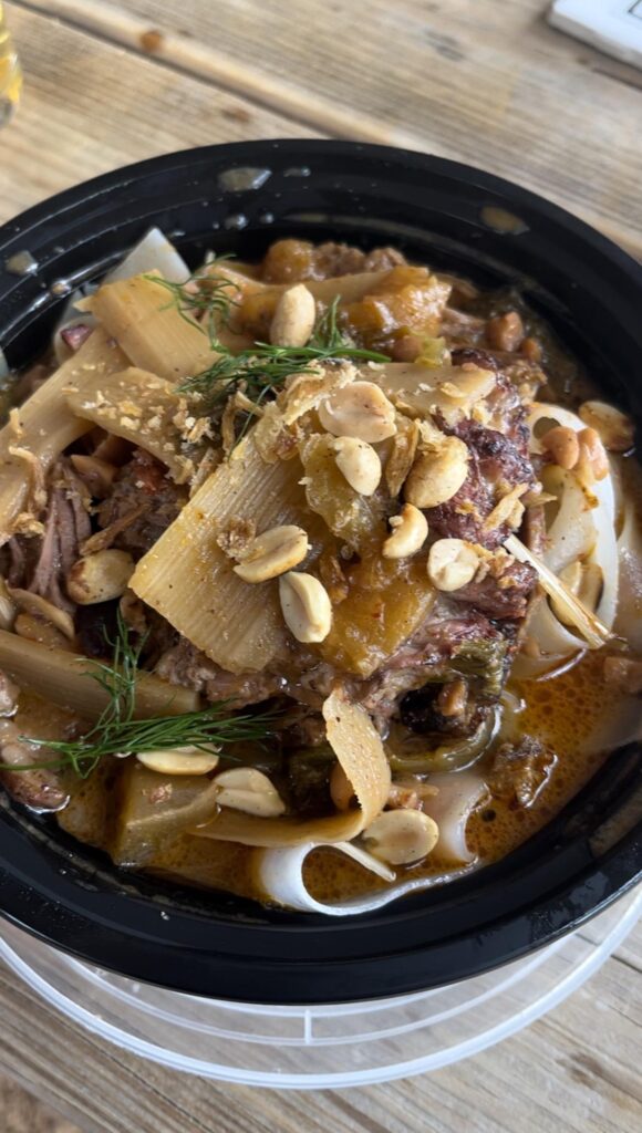 Char Siu Smoked Brisket Curry Noodle Soup from Pranom Pop-up