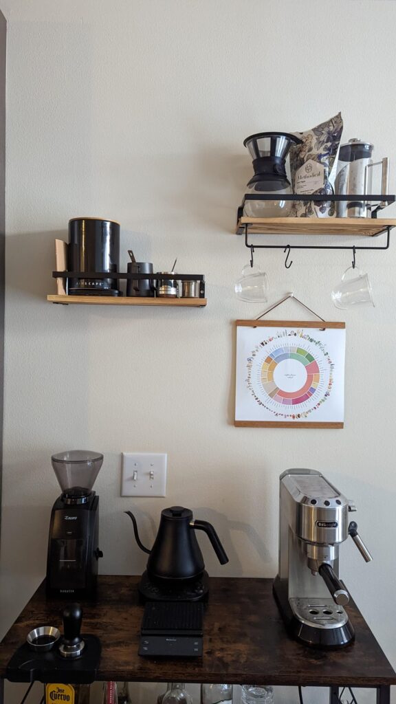 My happy place. Coffee + booze