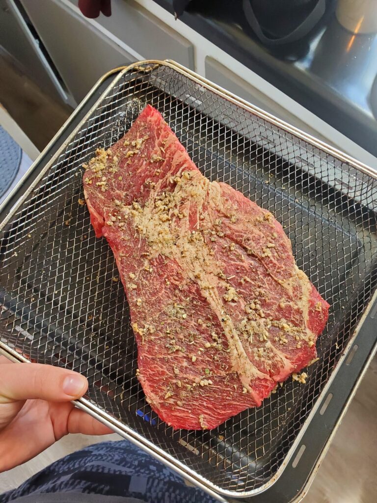 Don't usually stray away from ribeye but this chuck had some sweet marbleization