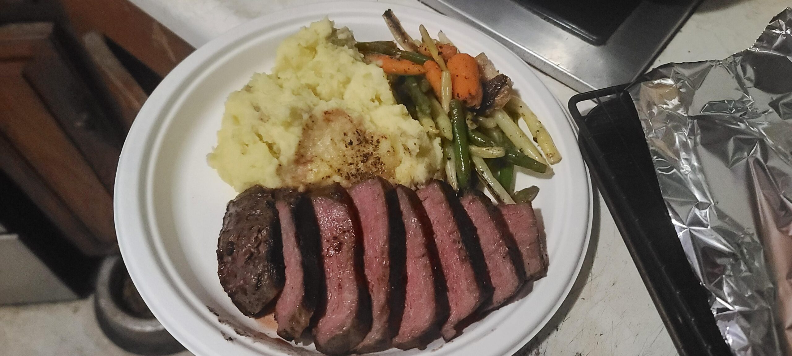 Cast Iron Pan Seared Filet Mignon. Dining and Cooking
