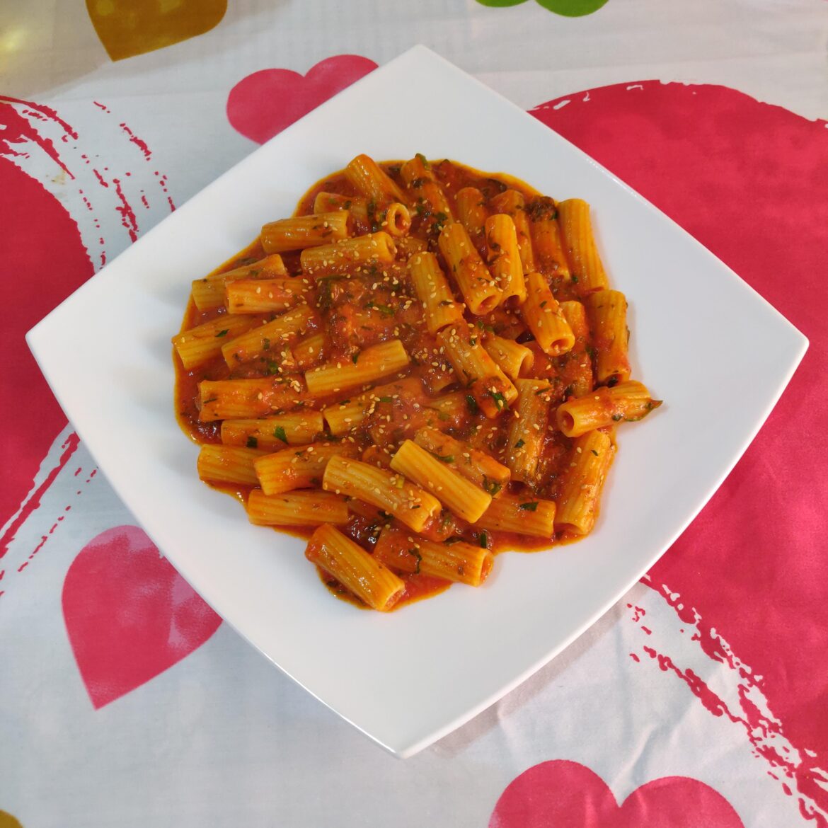 Korean inspired arrabbiata