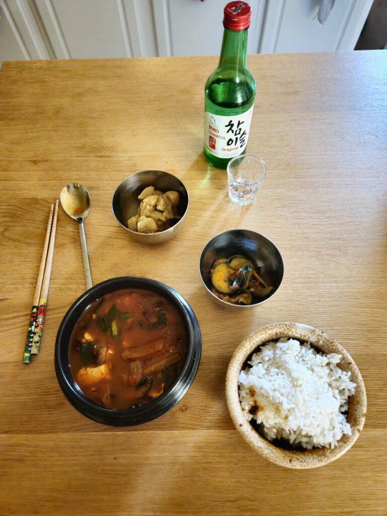 Simple Korean Dinner - Sundubu-jjigae