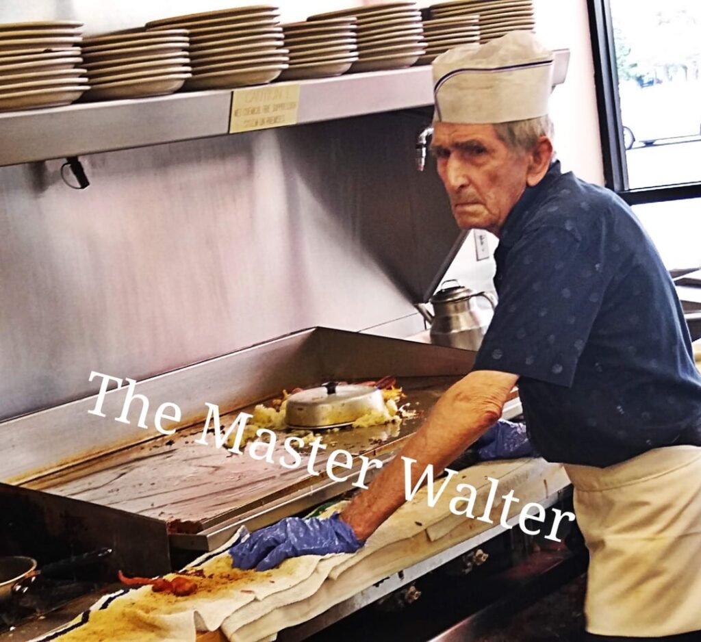 Oldest Master of the flattop, best property Greek Gyro Feta Omelet