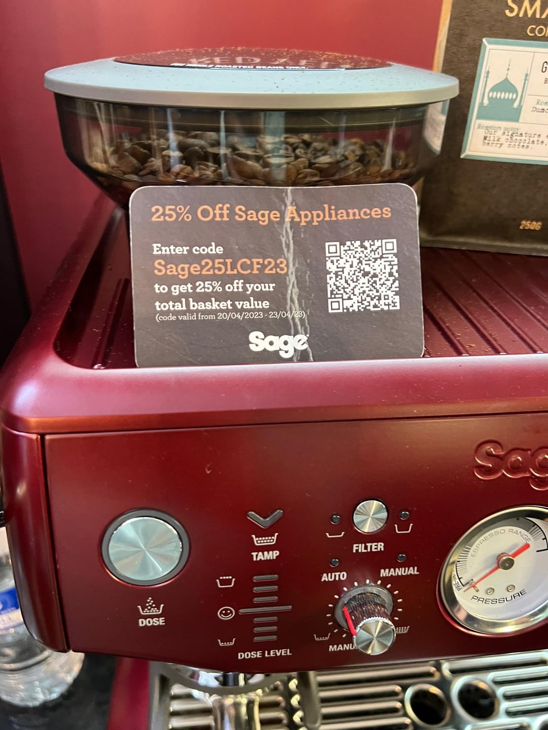 Sage promo code for UK peeps Dining and Cooking