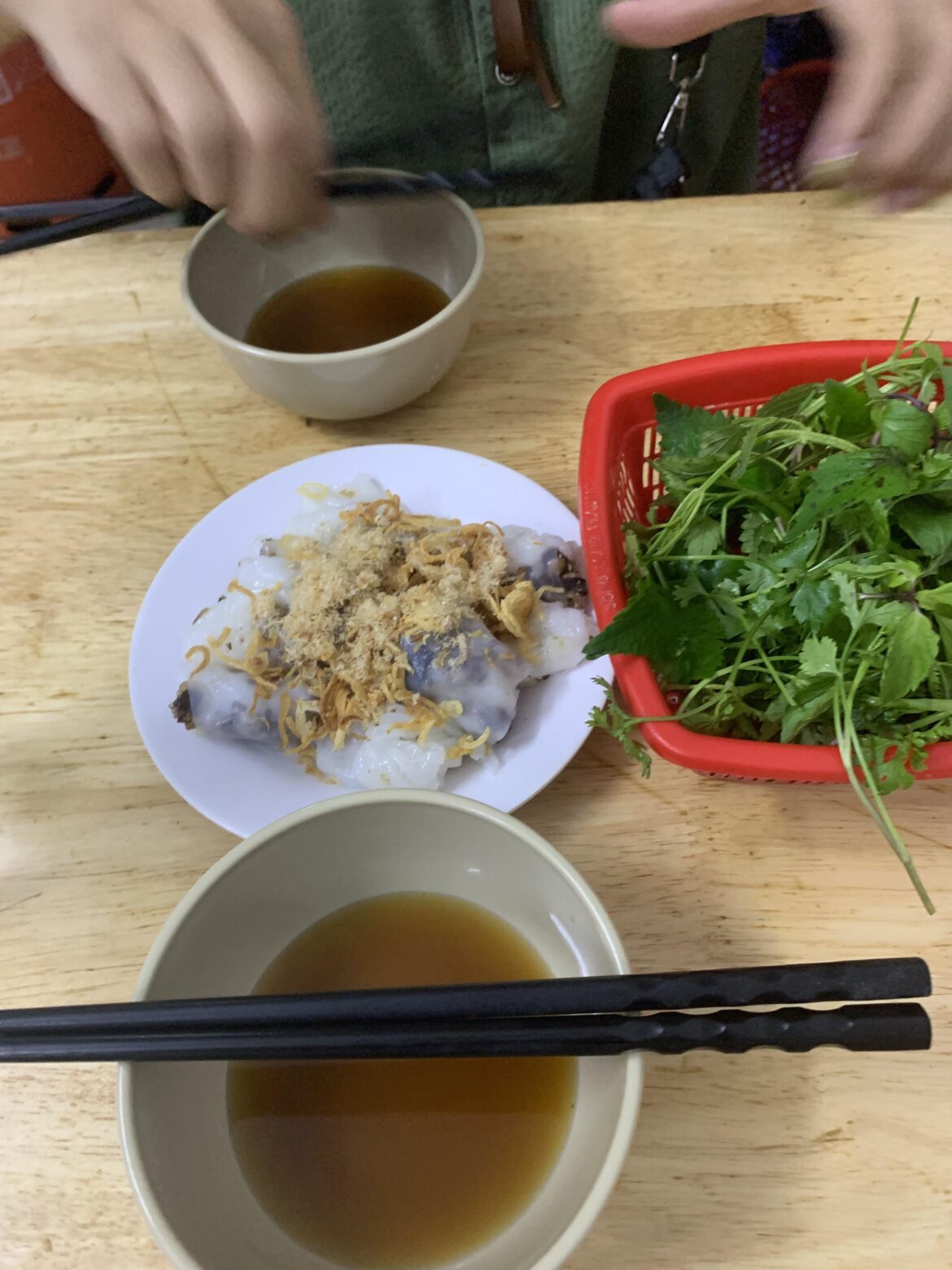 Banh cuon in the Old Quarter of Hanoi, Vietnam
