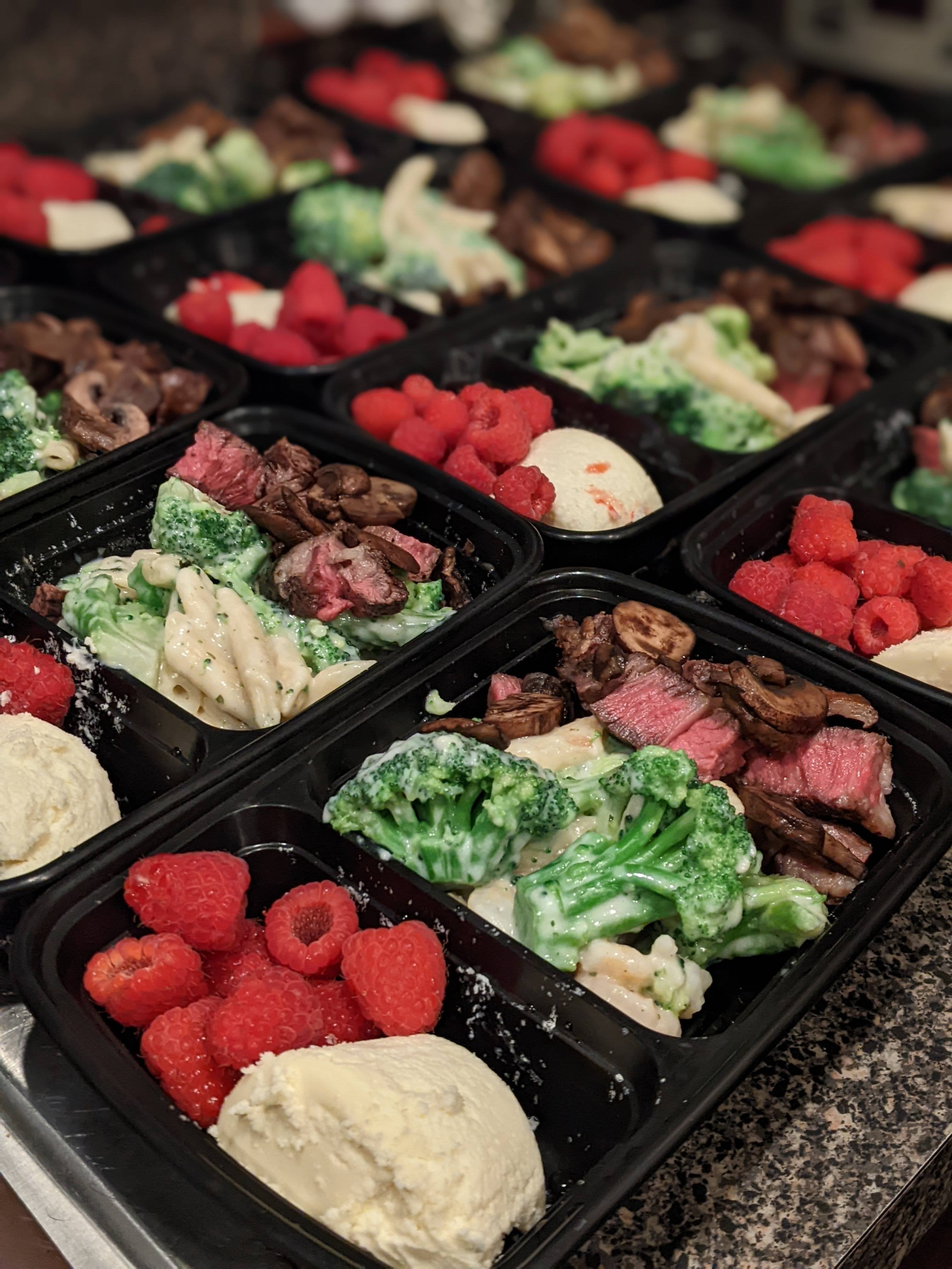 Surf & Turf with Raspberry Cheesecake for Dessert Dining and Cooking