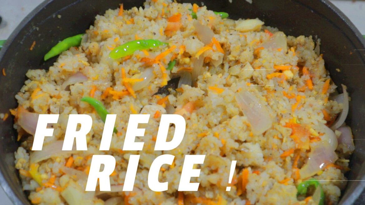 Veg Fried Rice Without Sauce