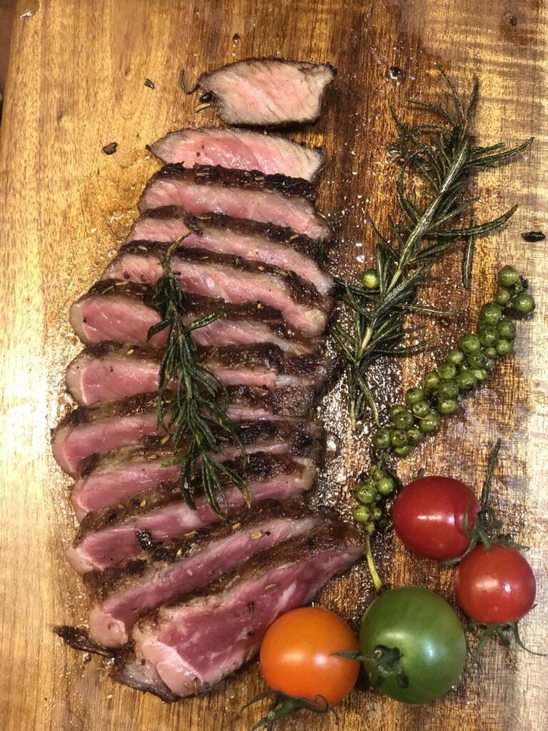 [homemade] Medium rare steak